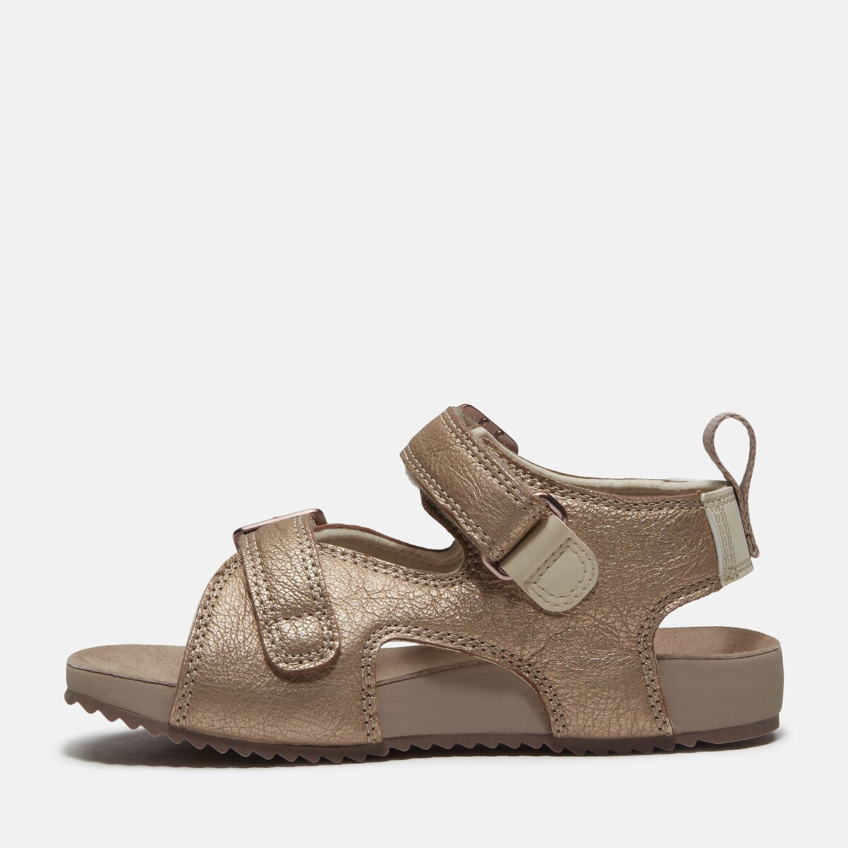 Sandales à scratchs Castle Island Backstrap rose métallisé, TIMBERLAND