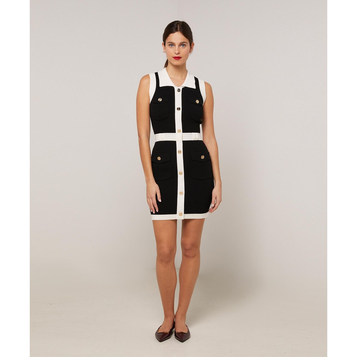 Robe courte en maille blanc, RODIER