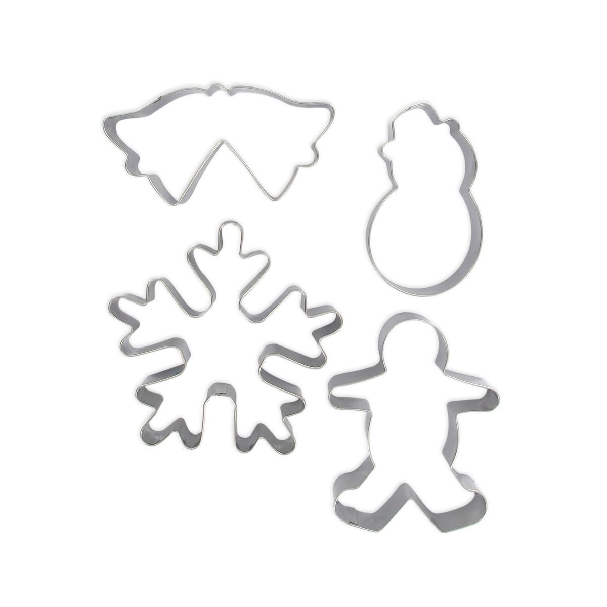 Lot de 4 emporte-pièces de Noël inox, ZENKER