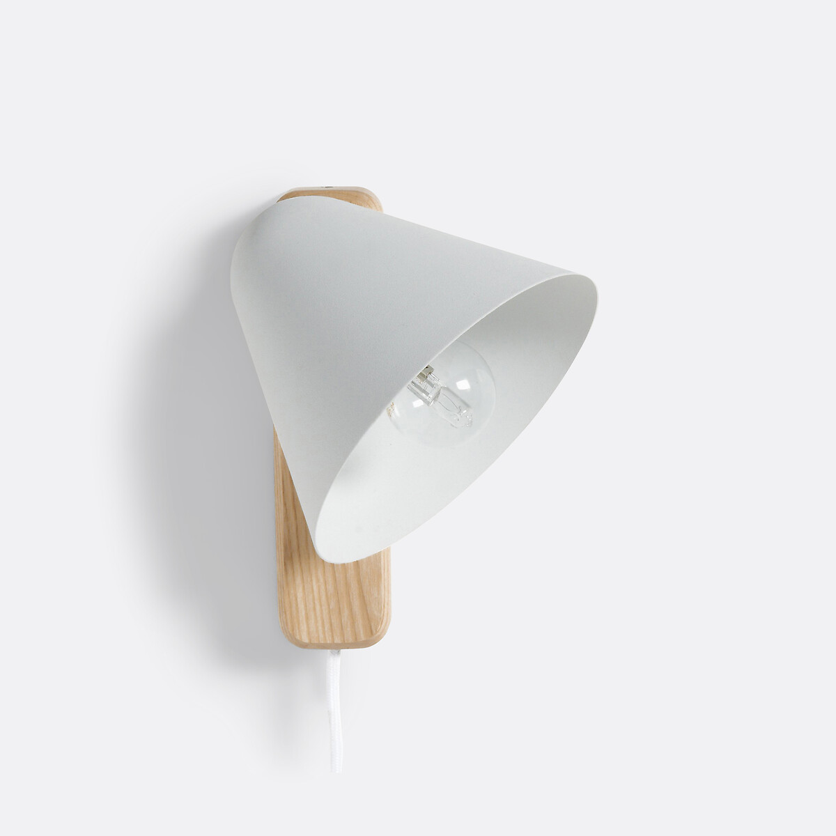 Applique bois et métal acier, Cotapi blanc/bois, LA REDOUTE INTERIEURS