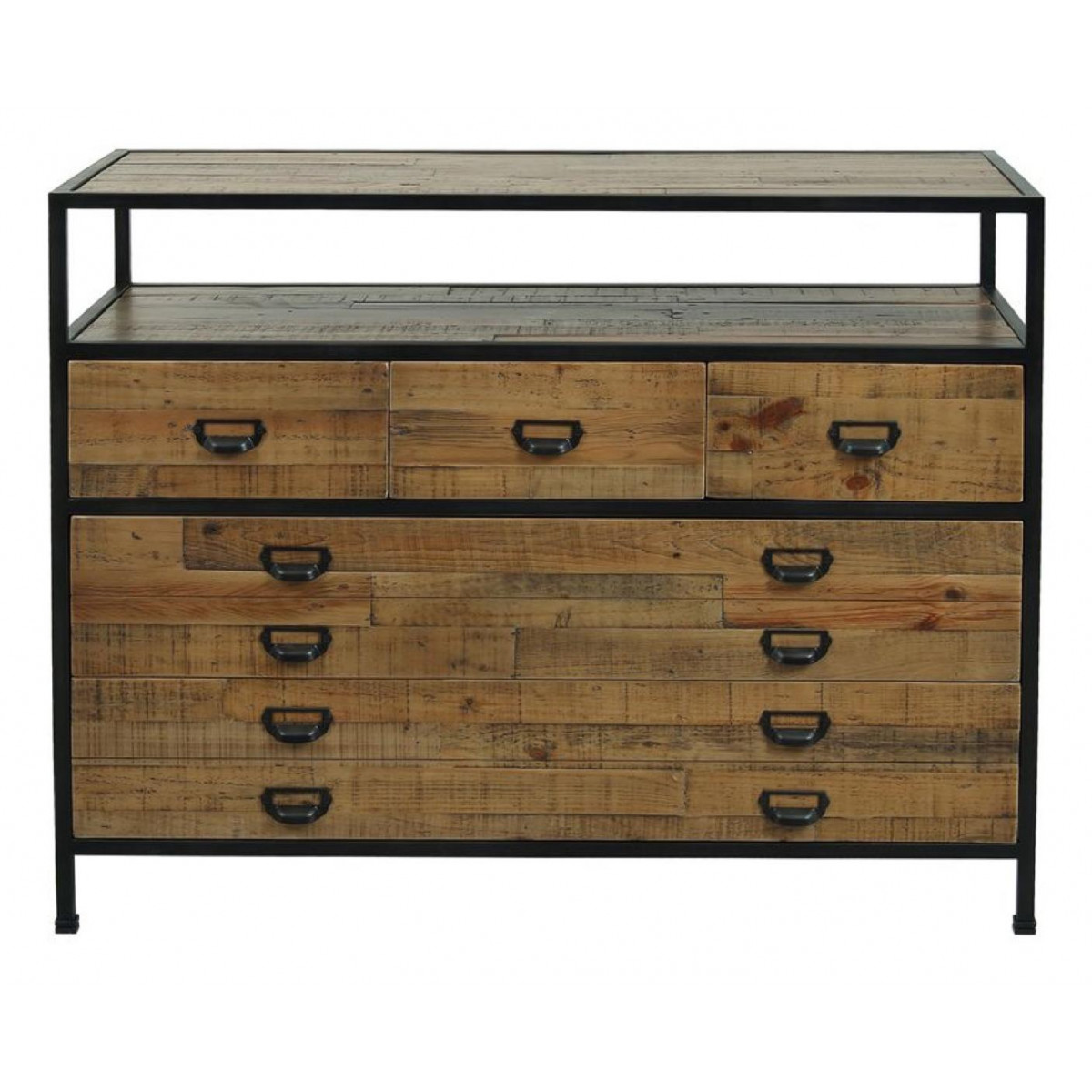 Commode 5 tiroirs - MANUFACTURE marron, INTERIOR'S