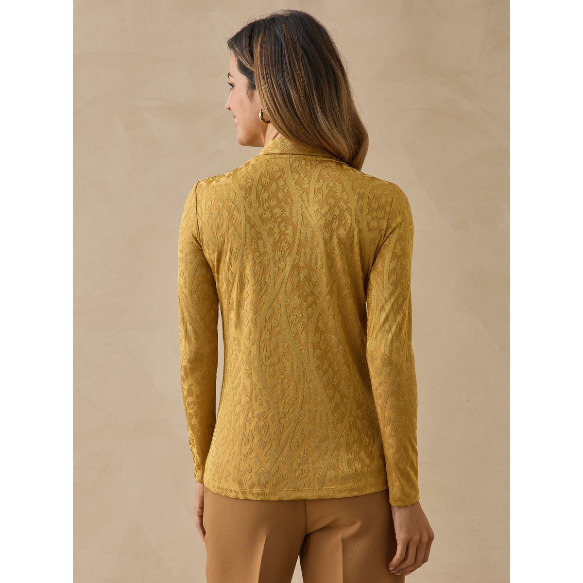 Tee-shirt avec lavallière doré, DAXON