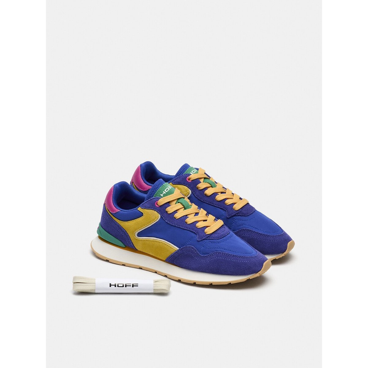 Baskets en cuir City Dopamine bleu électrique, HOFF