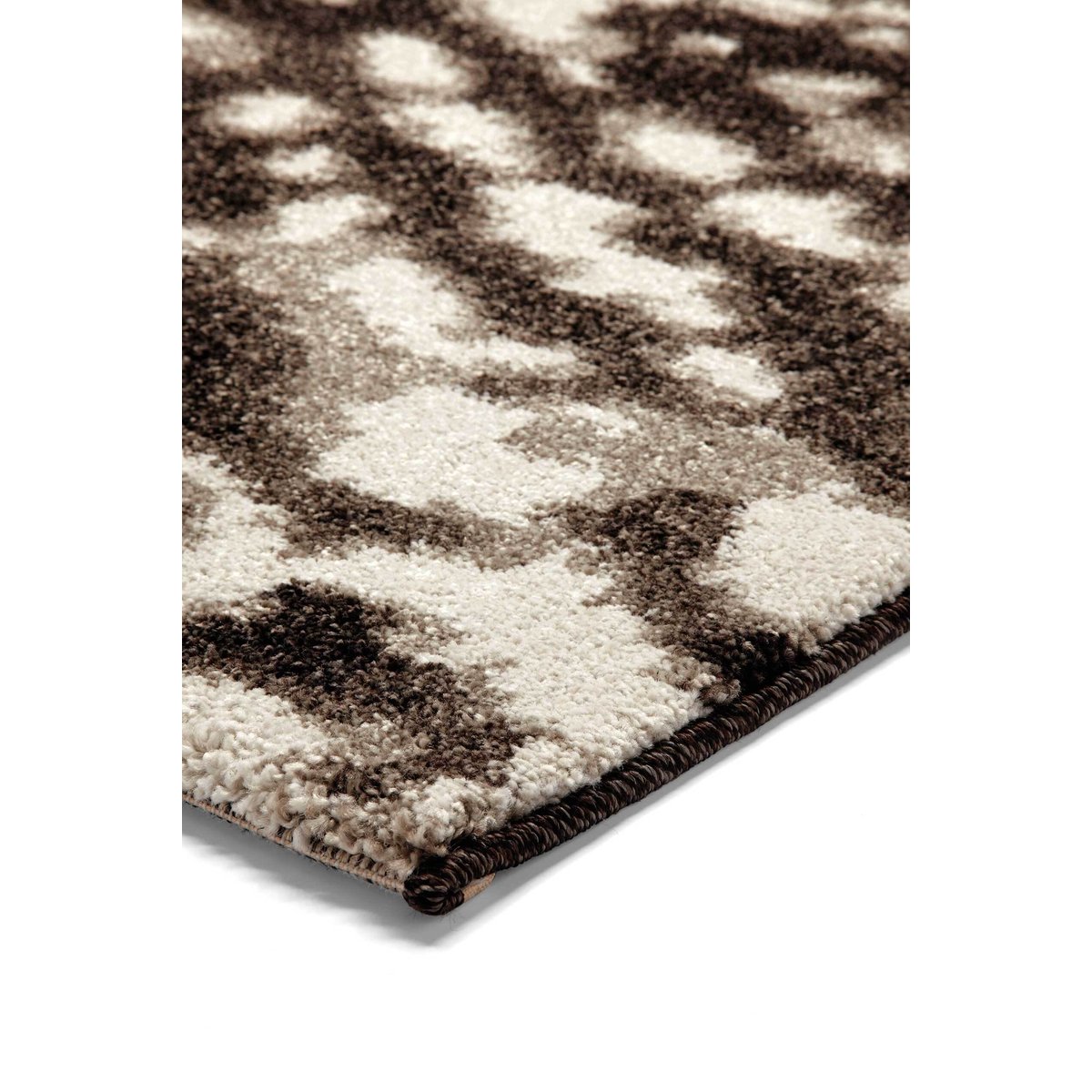Tapis poil ras à motif abstrait ,  MADISON marron, ESPRIT