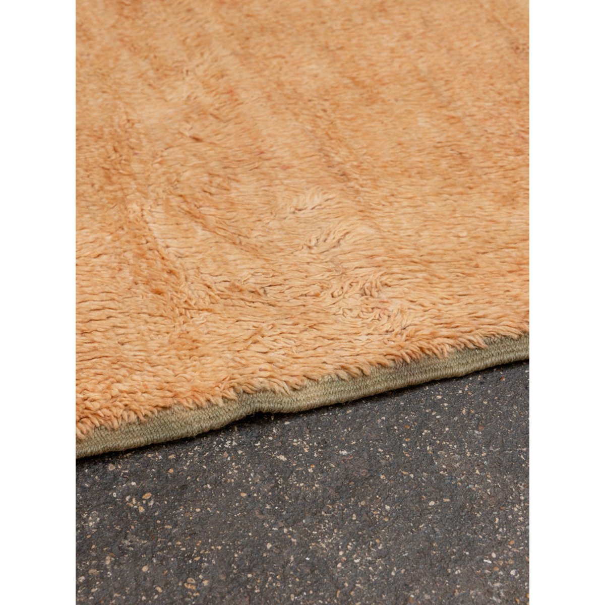 Grand tapis orange et vert en laine Olivier N°26 - Bon état orange, DEBONGOUT