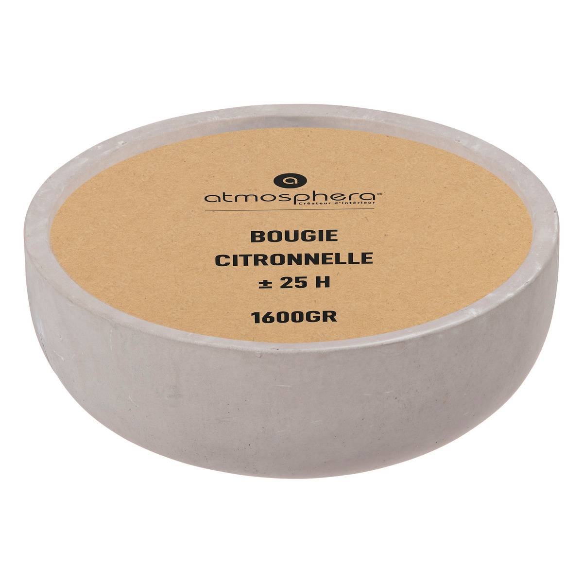 Bougie ELY gris, ATMOSPHERA