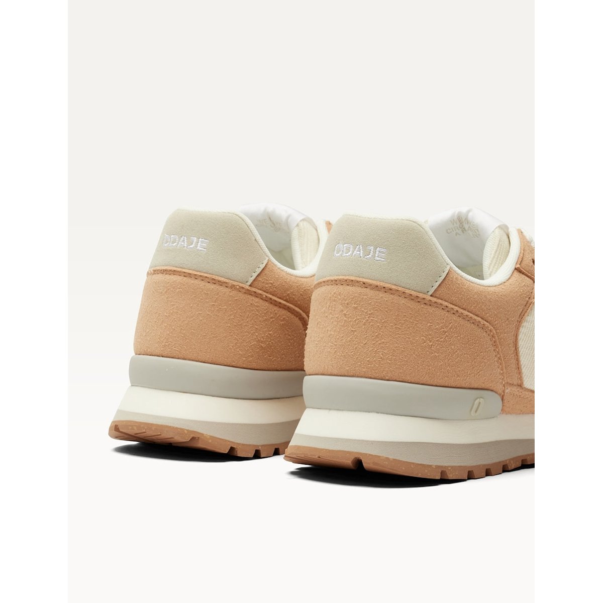Baskets basses ALINE nude blanc, ODAJE