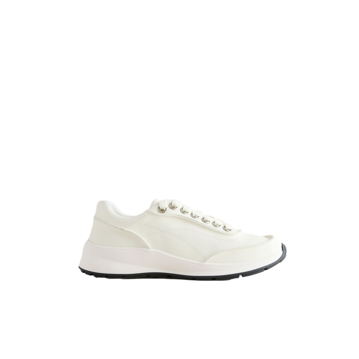 Baskets compensées à lacets forever comfort® blanc, NEXT