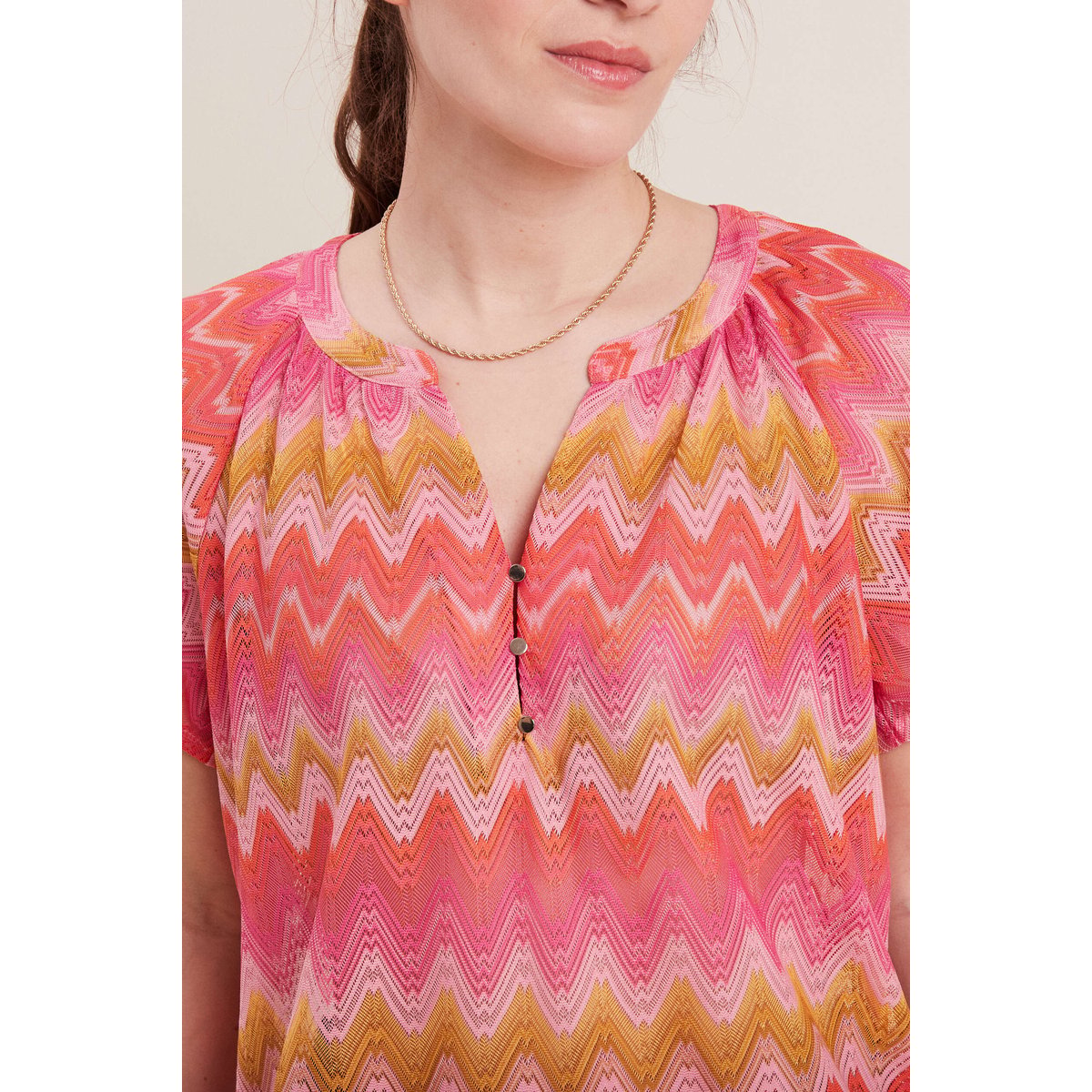 T-shirt manches courtes orange, BREAL