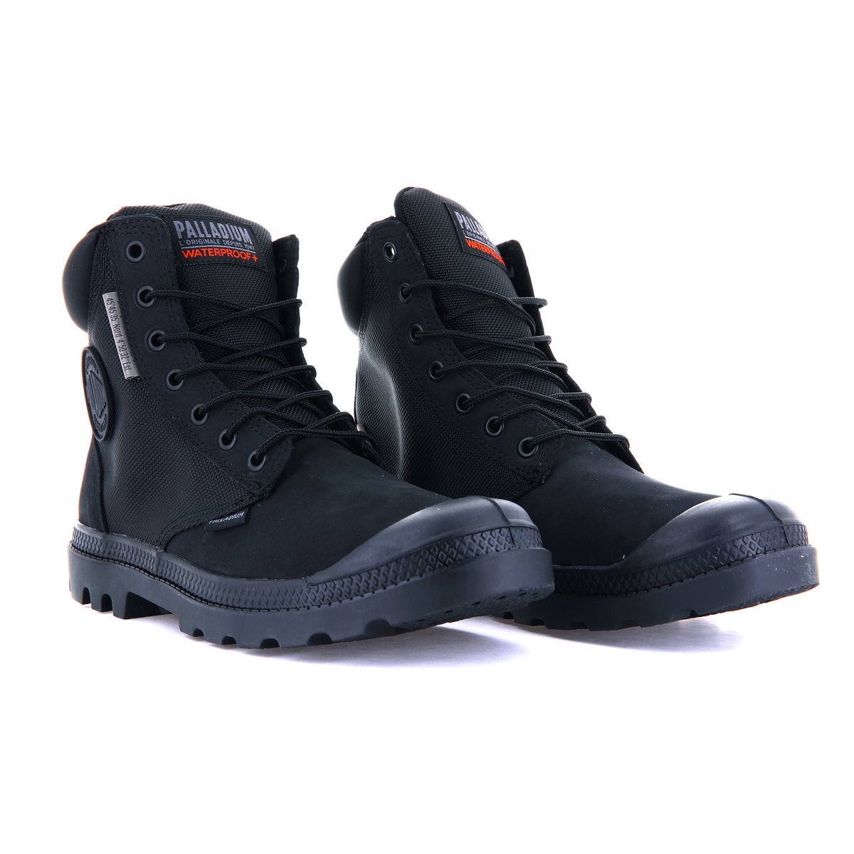 Boots en cuir PAMPA SC WPN U-S black/black, PALLADIUM