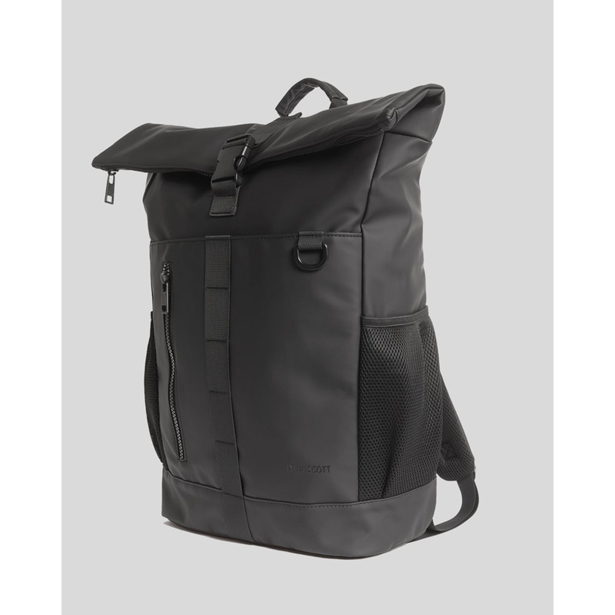 Sac à dos rolltop déperlant noir jais, LYLE & SCOTT