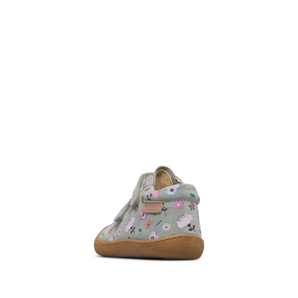 Chaussures premiers pas en suède BAREFOOT AMUR VL sage-rose, NATURINO