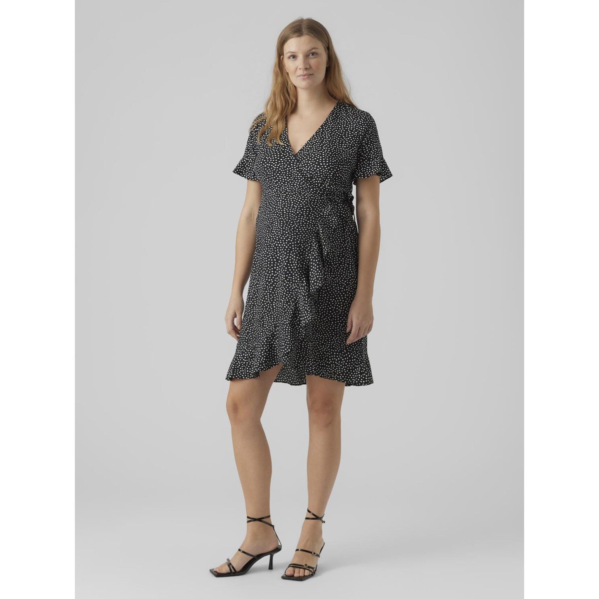 Robe Cache-Cœur noire - black, VERO MODA