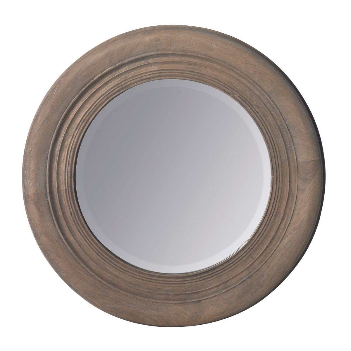 Miroir rond oxydé H 50 cm bois, SIGNATURE