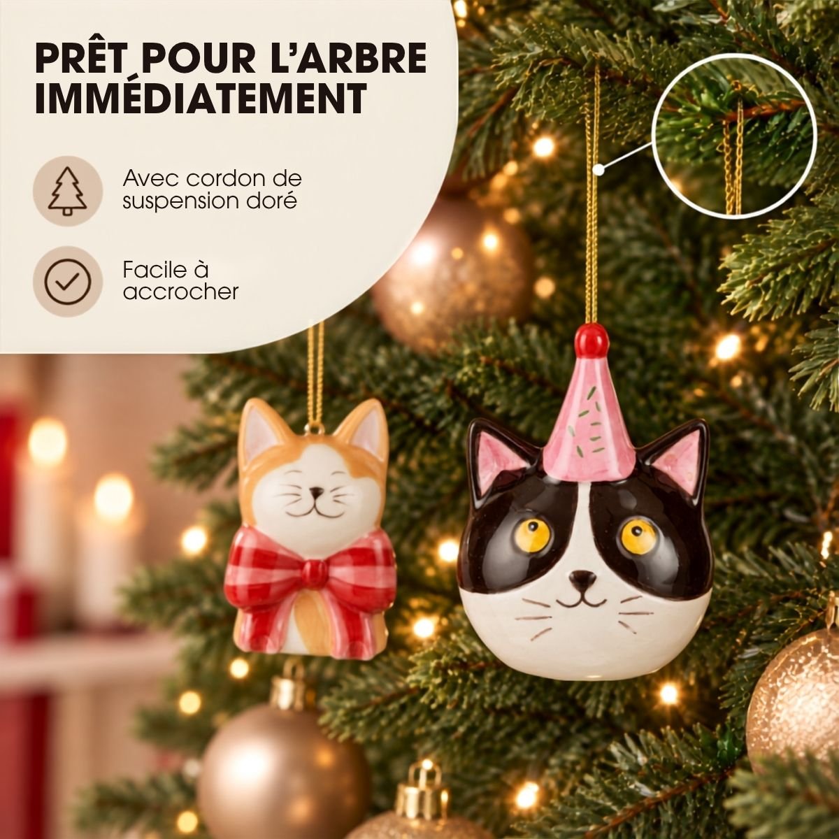 Boule de Noël multicolores, MICA DECORATIONS