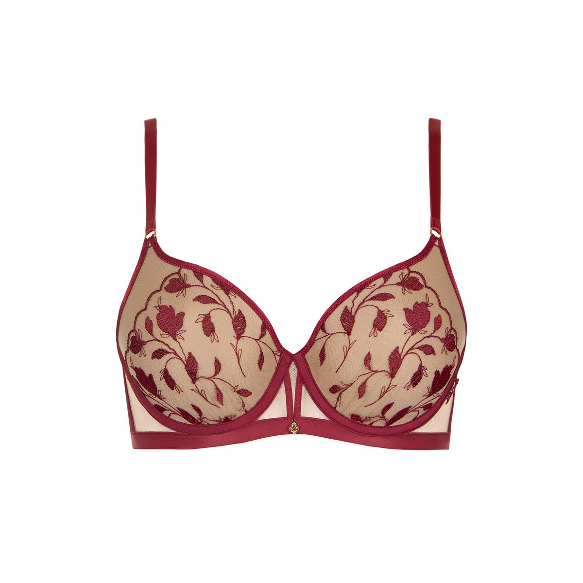 Soutien-gorge préformé Gloriosa rouge, LISCA