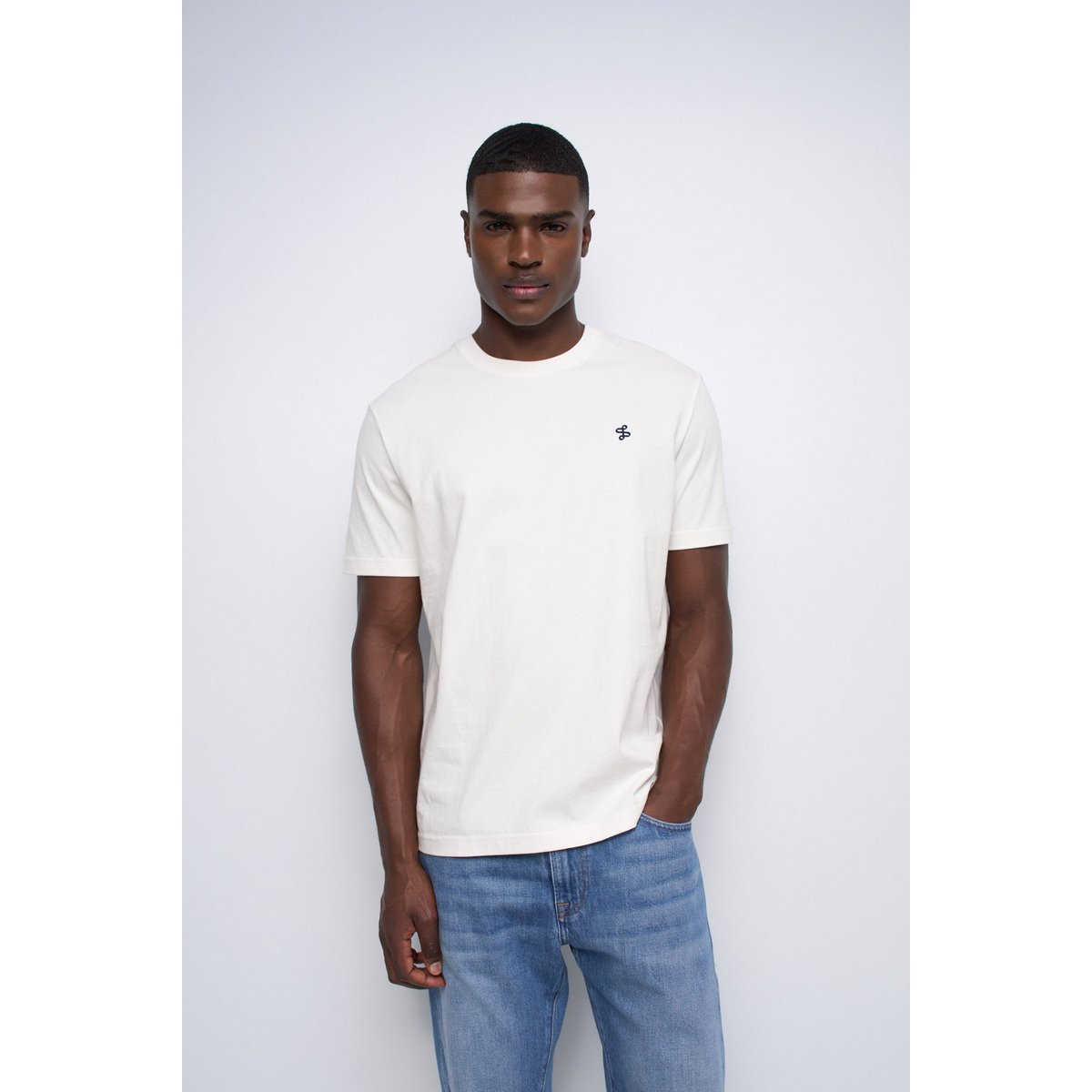 T-SHIRT AVEC BRANDING blanc, SALSA JEANS