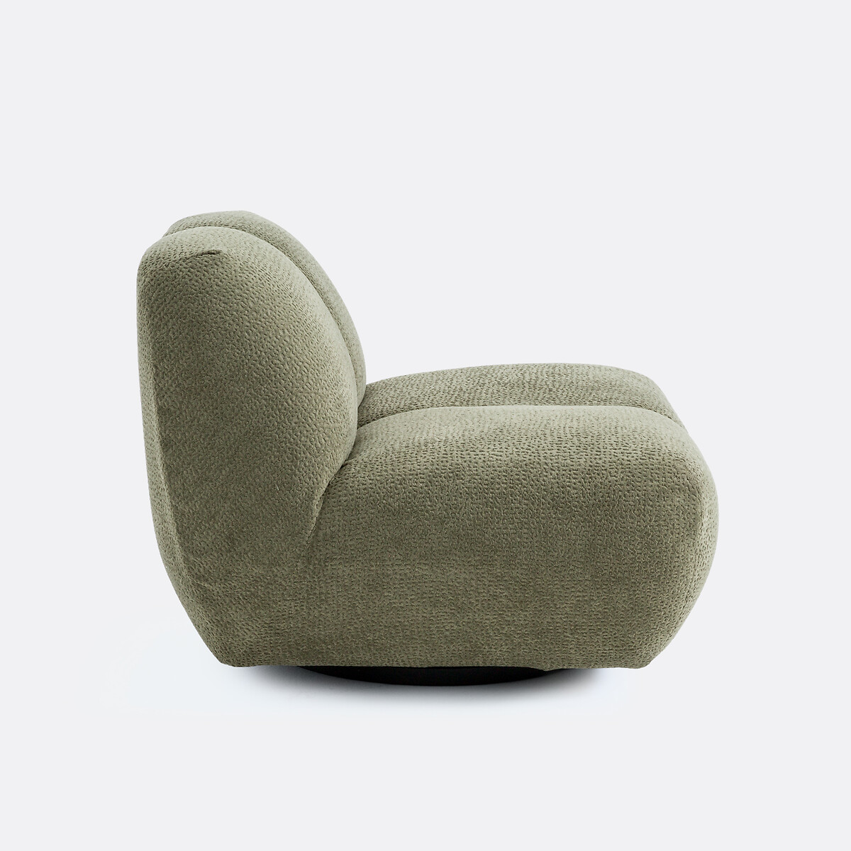 Draaifauteuil, reliëfstof, Nuria kakigroen , LA REDOUTE INTERIEURS
