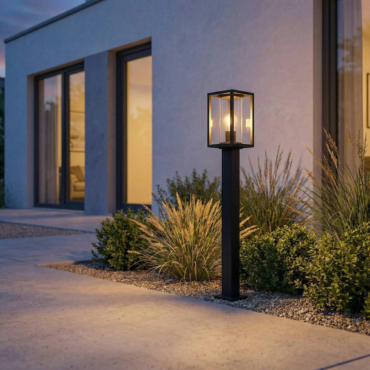 Luminaire extérieur en aluminium moderne anthracite, LUCANDE