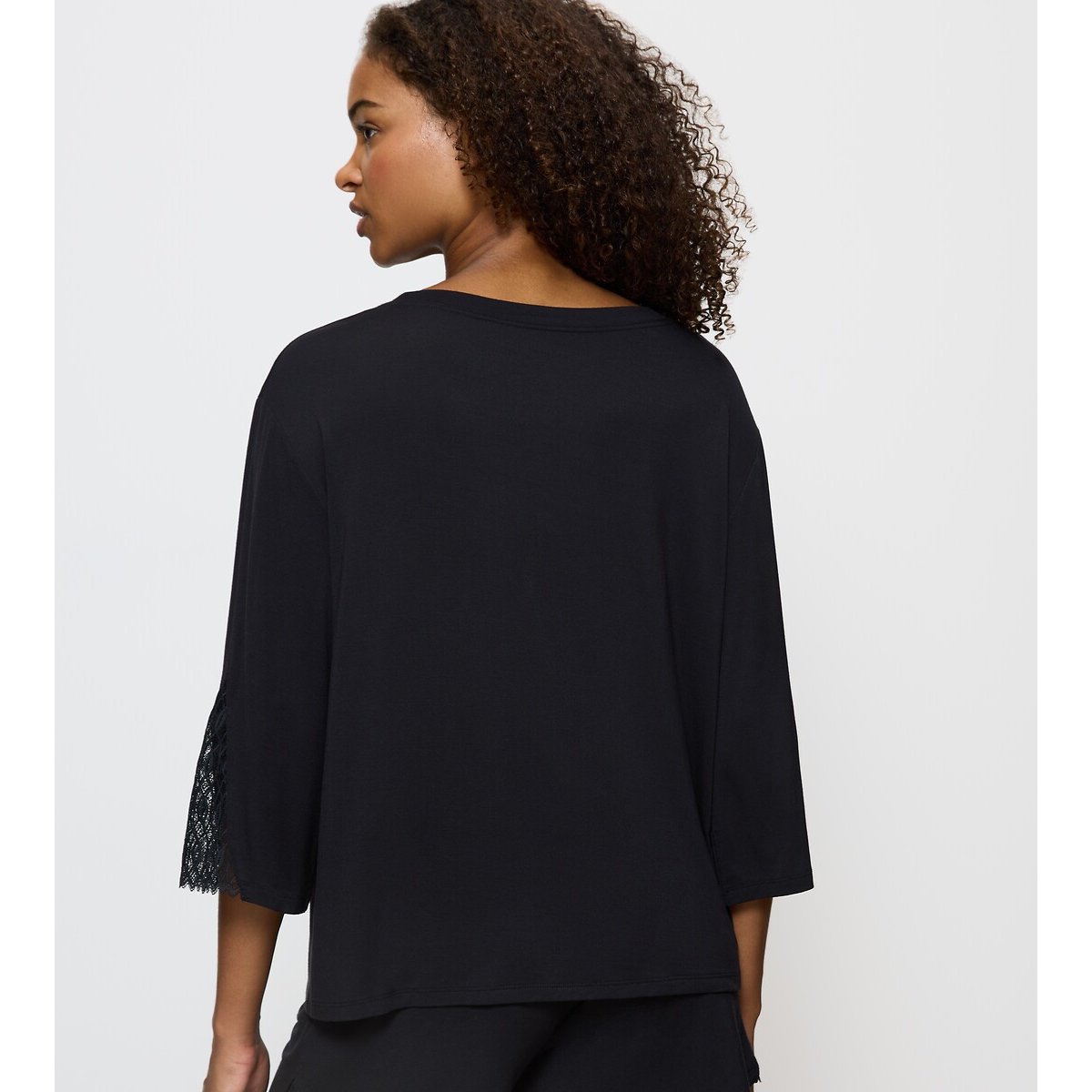 Pyjamatop in modal Aura Spotlight zwart, TRIUMPH