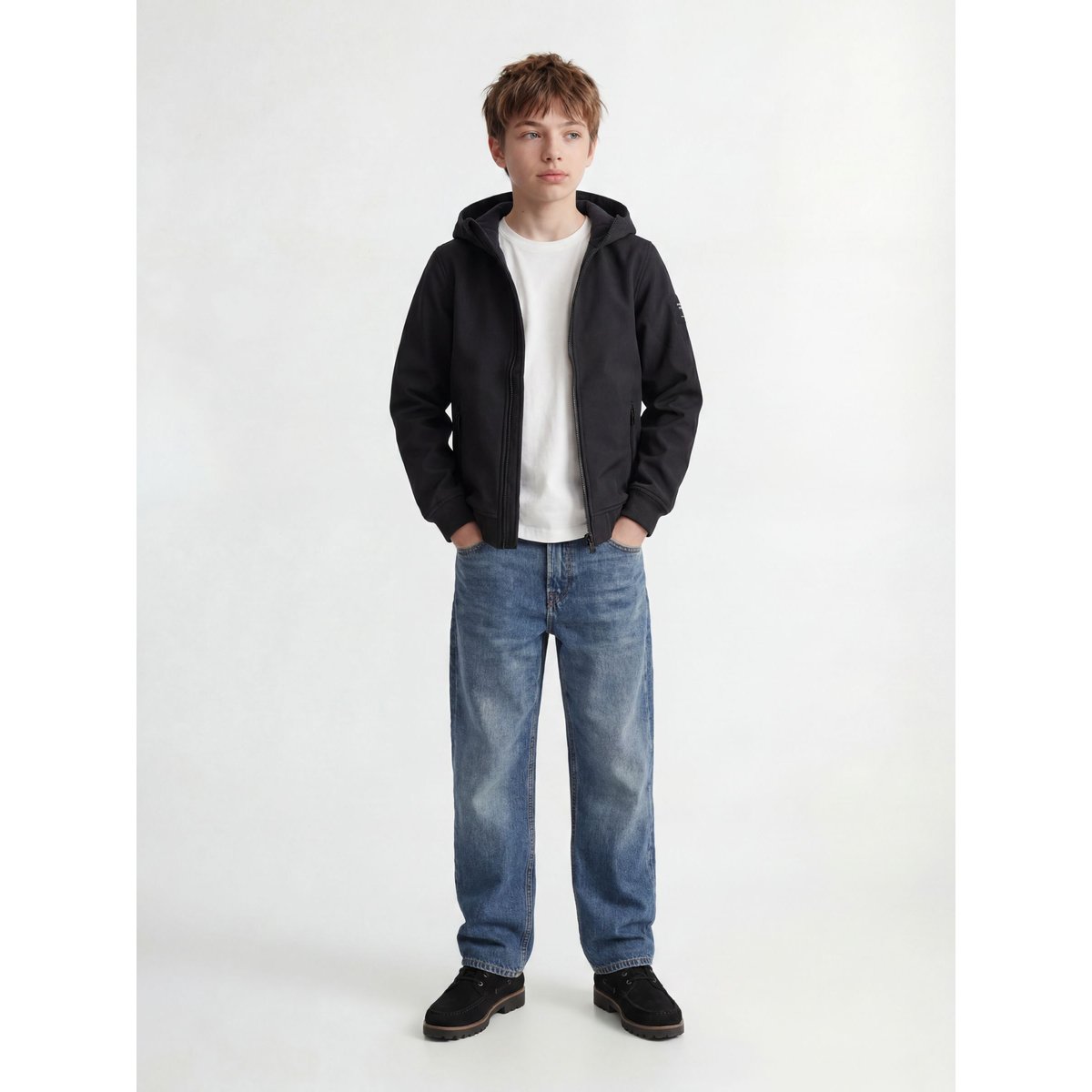 Manteau Softshell black, JACK & JONES JUNIOR