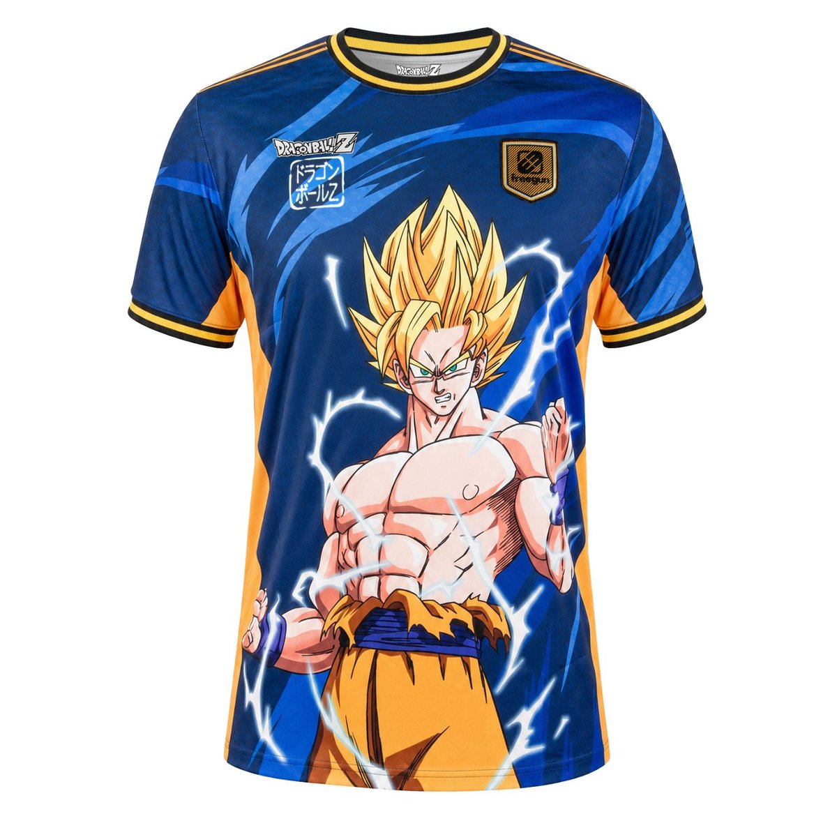 Jersey E-sport Dragon Ball Z bleu marine/jaune/orange/bleu, FREEGUN