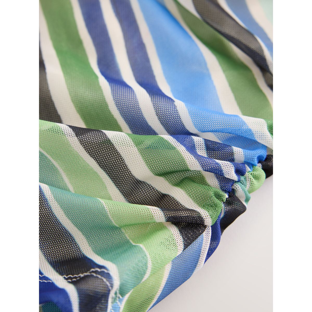 Haut dos nu sans manches en mesh rayure bleu/vert, NEXT