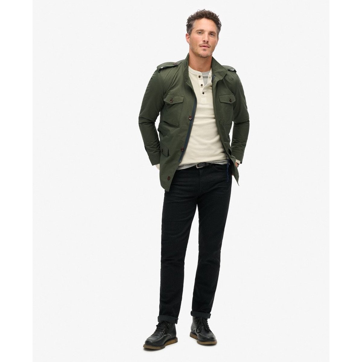 The Merchant Store - Veste militaire technique vert olive surplus goods, SUPERDRY
