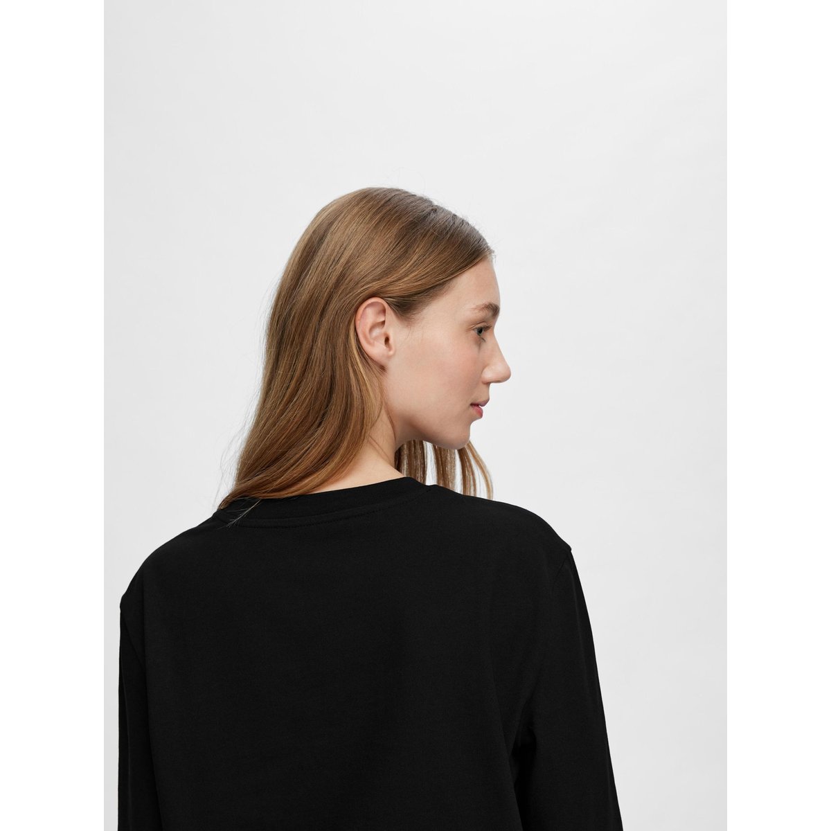 T-Shirt noir - black, SELECTED