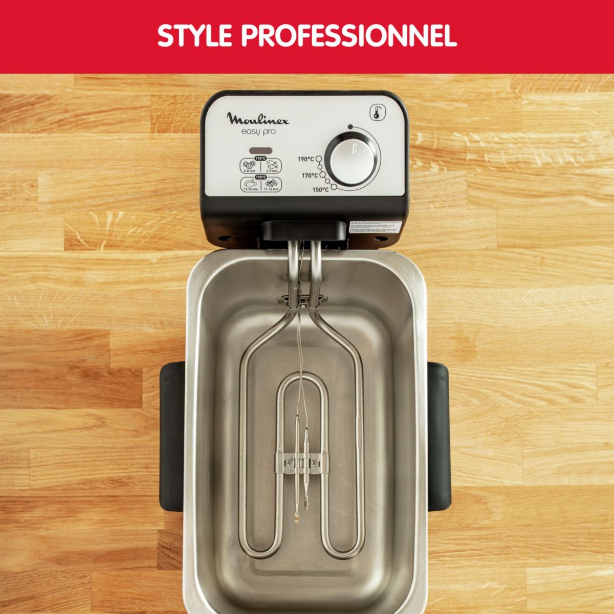 Friteuse semi-professionnelle easy pro premium YY5144FB couleur unique, MOULINEX