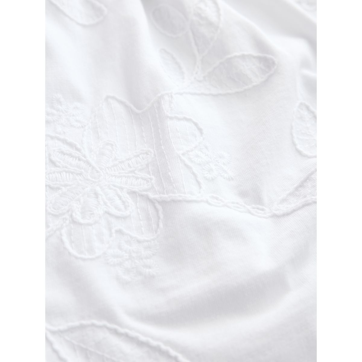 Short en jersey à motif fleur brodé blanc, NEXT