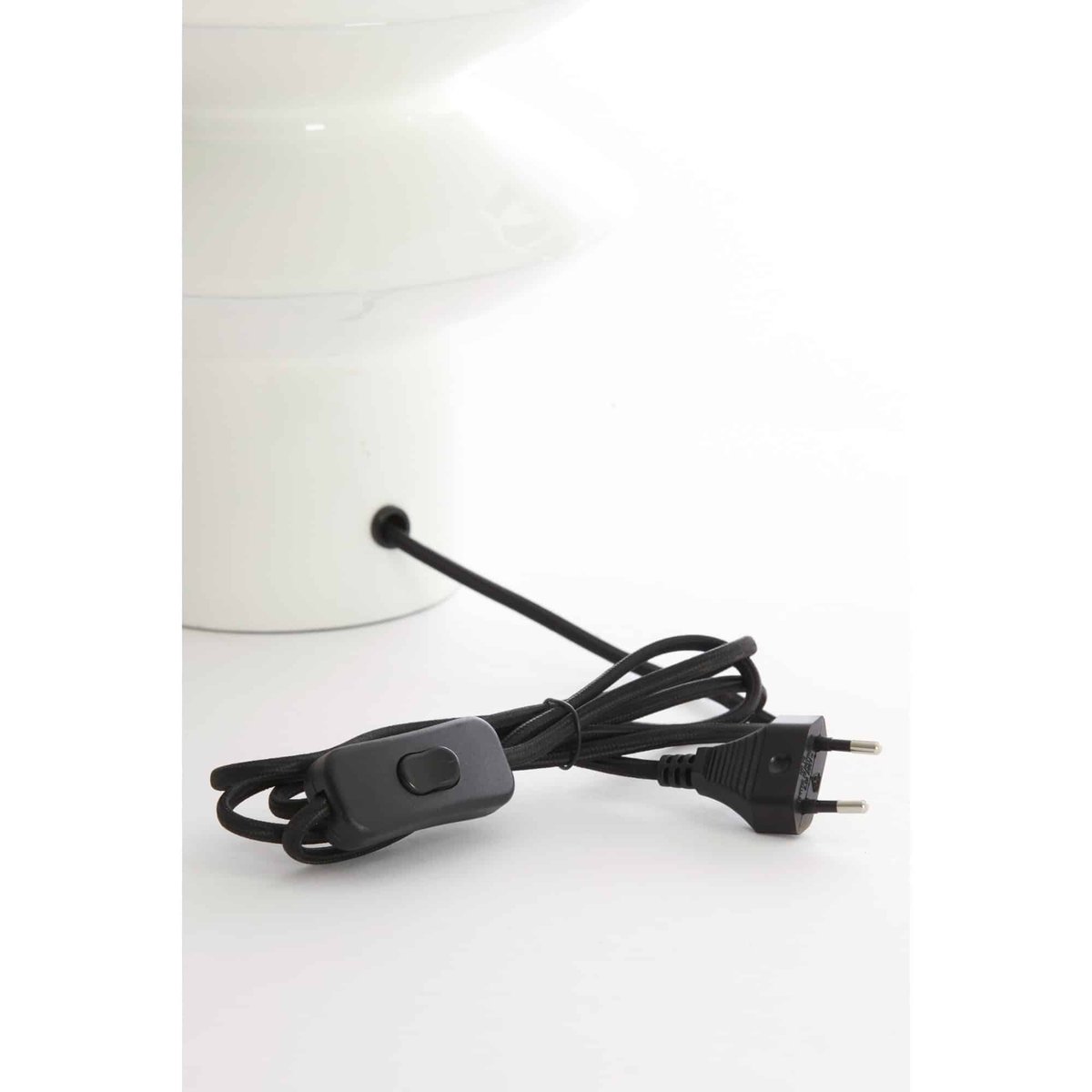 Base De La Lampe Métal PETCH blanc, LIGHT & LIVING 