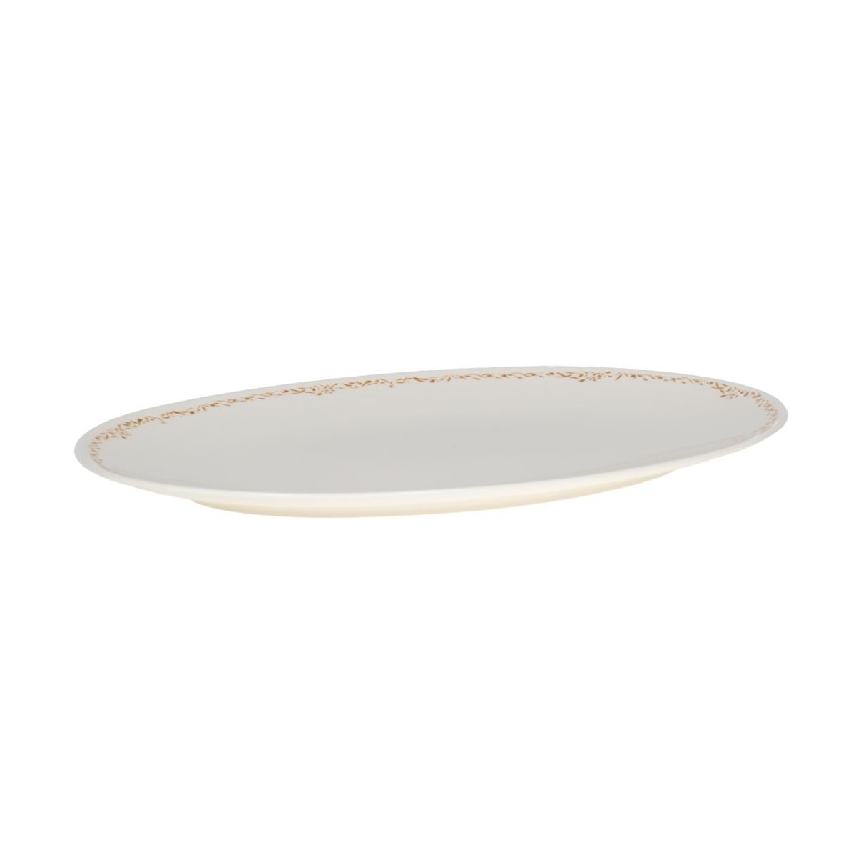Plat ovale Ophélia 36 cm x 27 cm blanc, TABLE PASSION