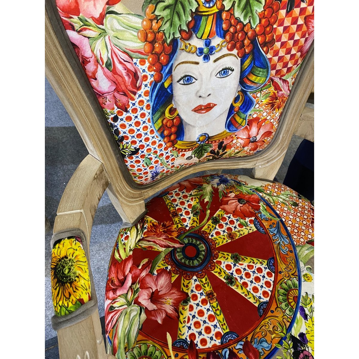 Fauteuil en velours élégant - ESPERANZA rouge, MATHI DESIGN