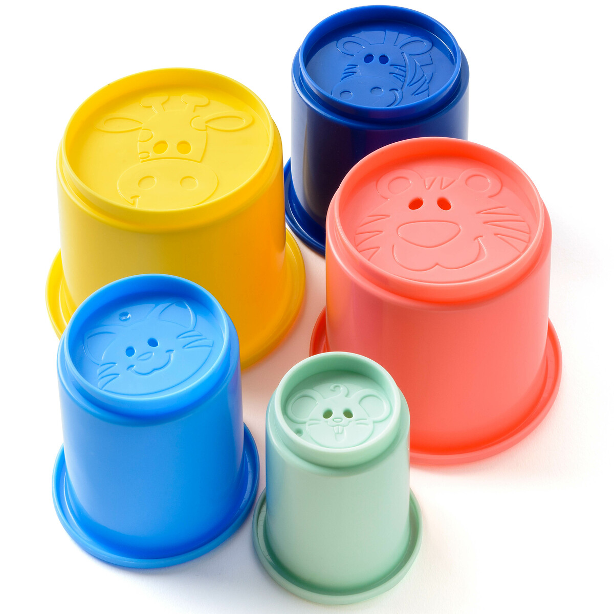 10 gobelets empilables multicolore, OXYBUL 