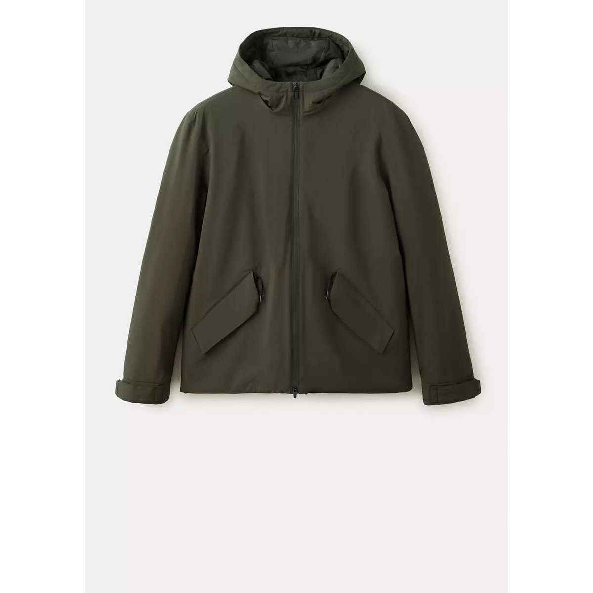 Veste compactable imperméable avec garnissage Thermore® vert foncé, MANGO MAN