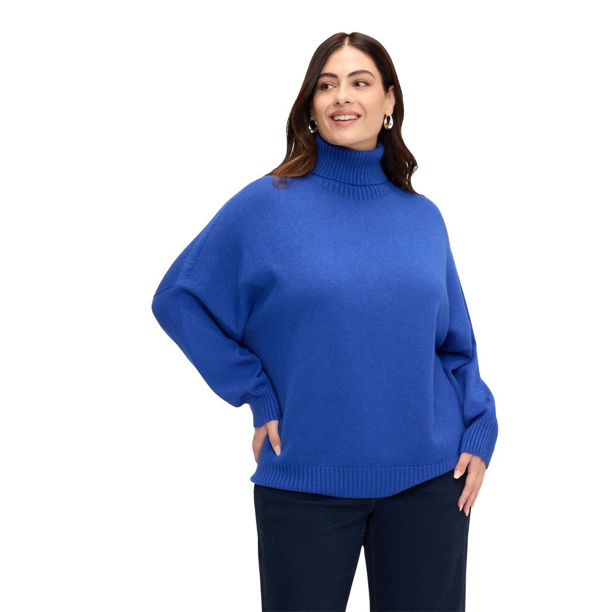 Pull col roulé bleuet, FIORELLA RUBINO
