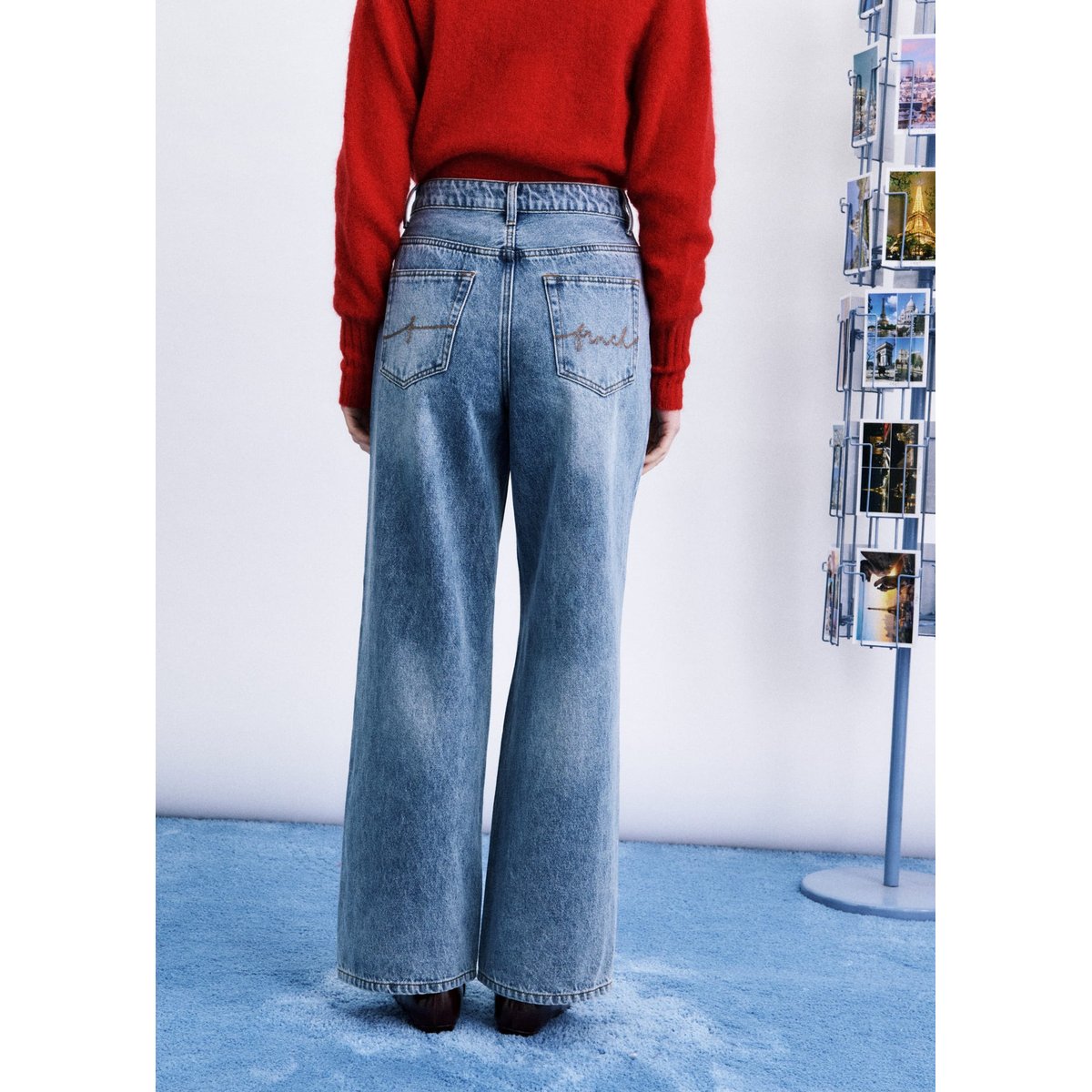 Jean Ossa en coton OSSA bleu jean, FRNCH