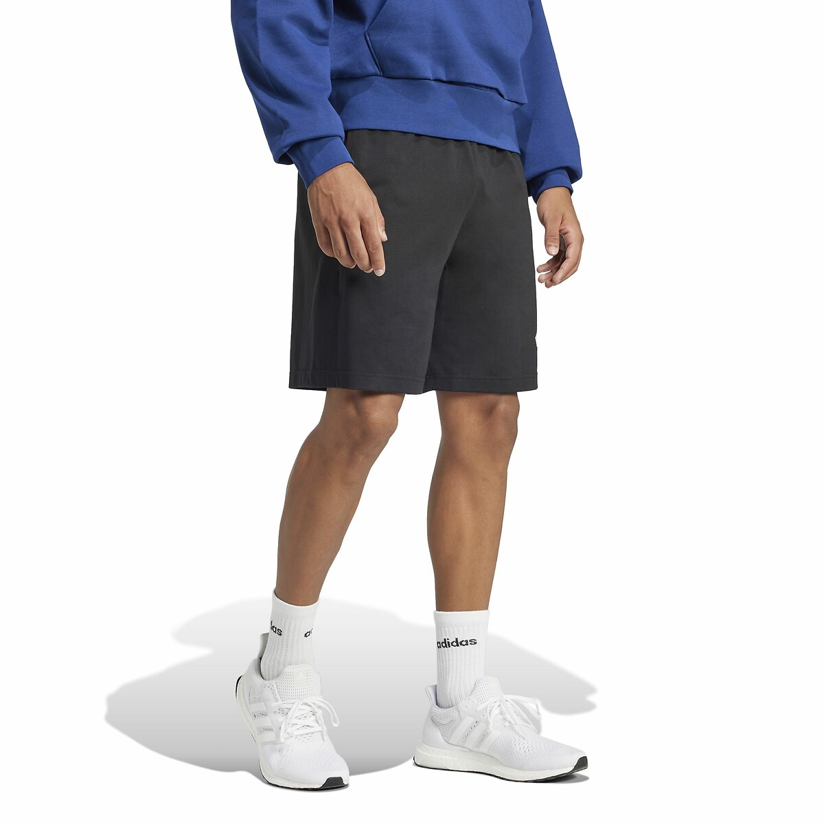 Short jersey grand logo Essentials noir, ADIDAS SPORTSWEAR
