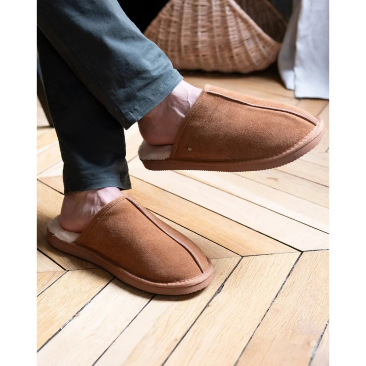 Chaussons Mules brun, ISOTONER