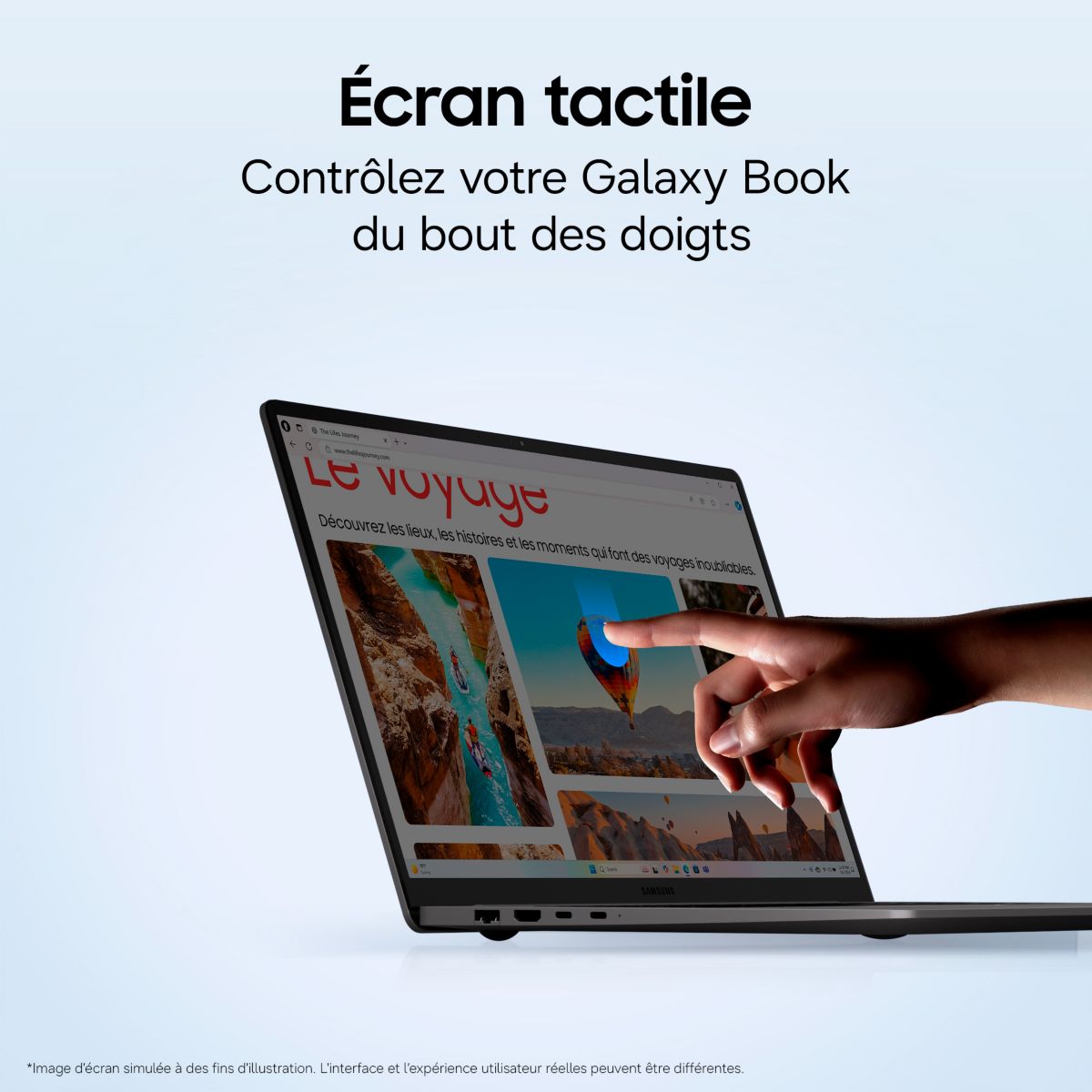 Ordinateur portable Galaxy Book 6 16' Touch U7 16Go 5 16" Tactile Intel Core Ultra 7 355 16 Go RAM LPDDR5x SSD 512 Go couleur unique, SAMSUNG