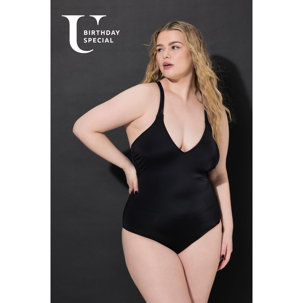 Maillot de bain à bonnets souples noir, STUDIO UNTOLD
