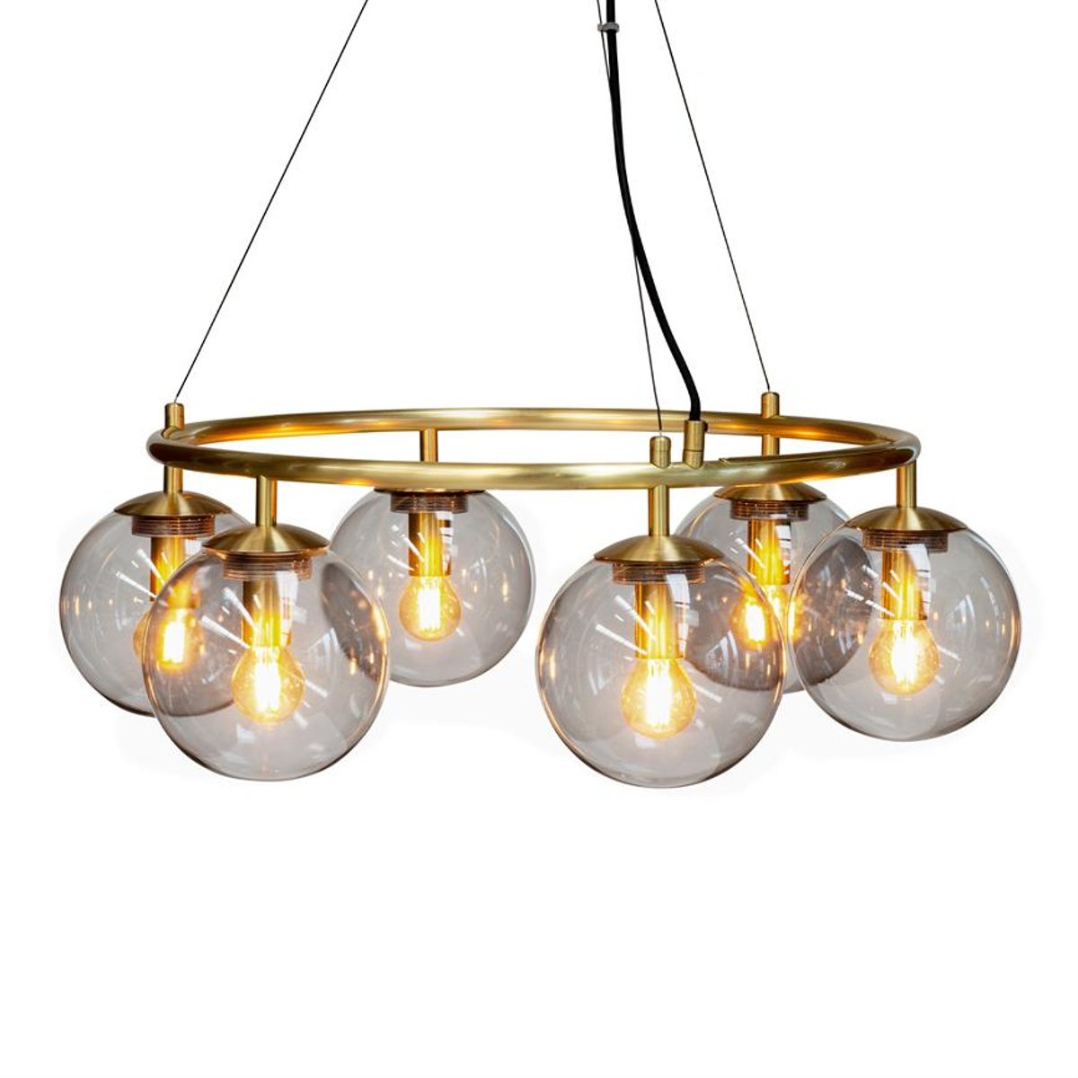 Lustre en Verre et Métal COMO laiton, DYBERG LARSEN