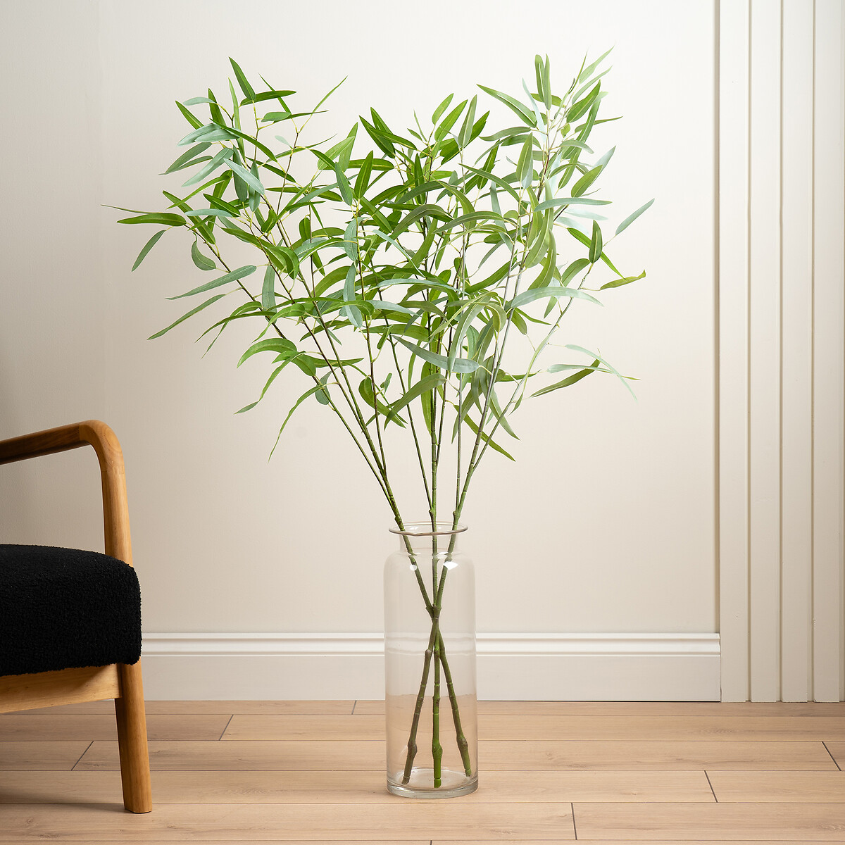 115cm Artificial Real Touch Oversized Eucalyptus Branch green, SO'HOME