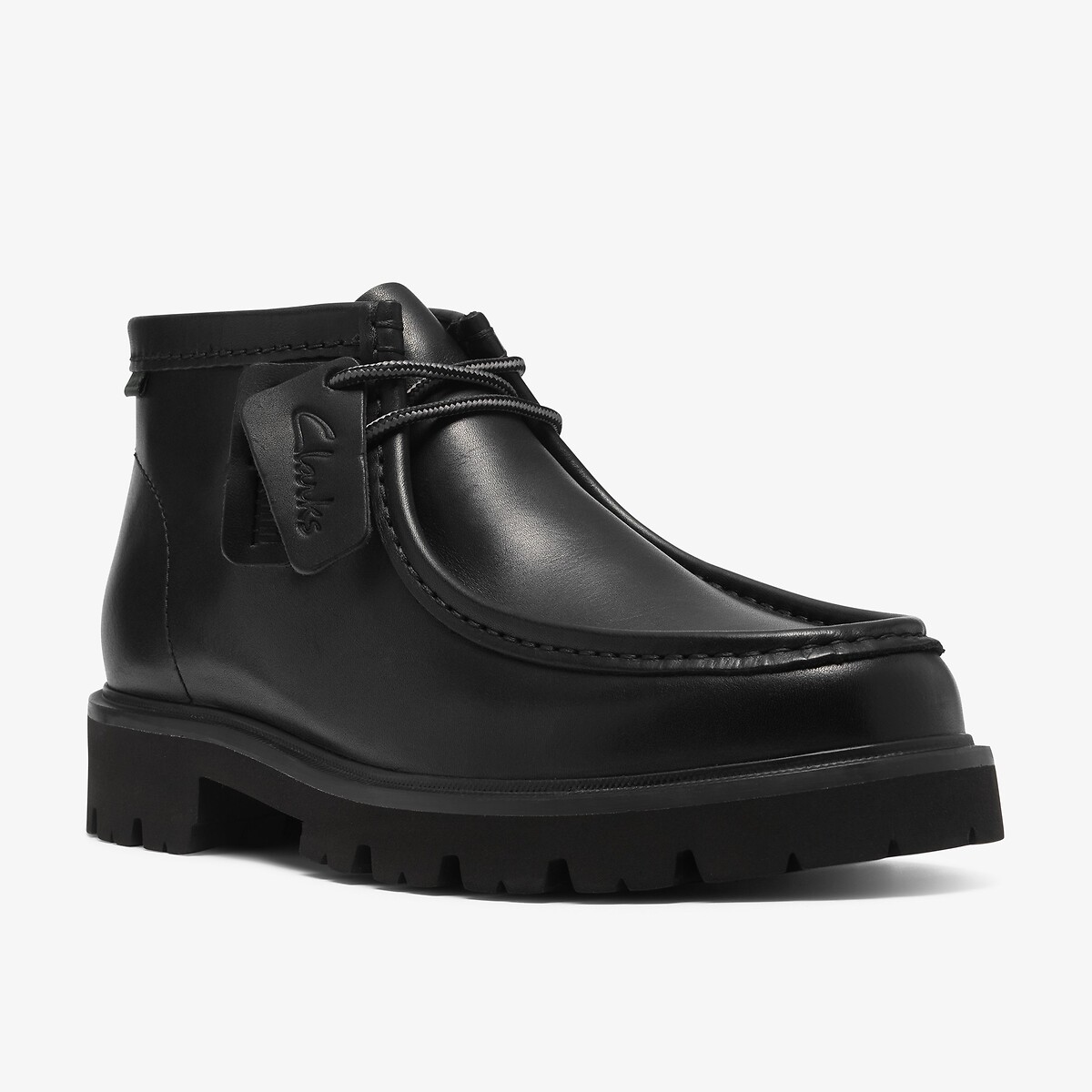Derbies montantes en cuir, CLEYHILL TOP noir, CLARKS