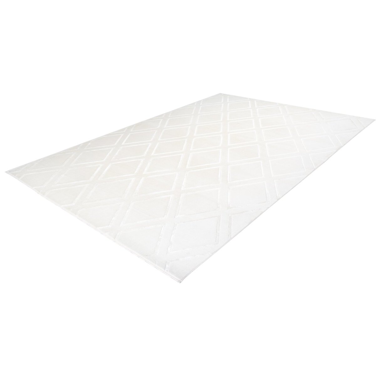 Tapis rectangulaire en polyester Monroe 300 blanc, ARTE ESPINA