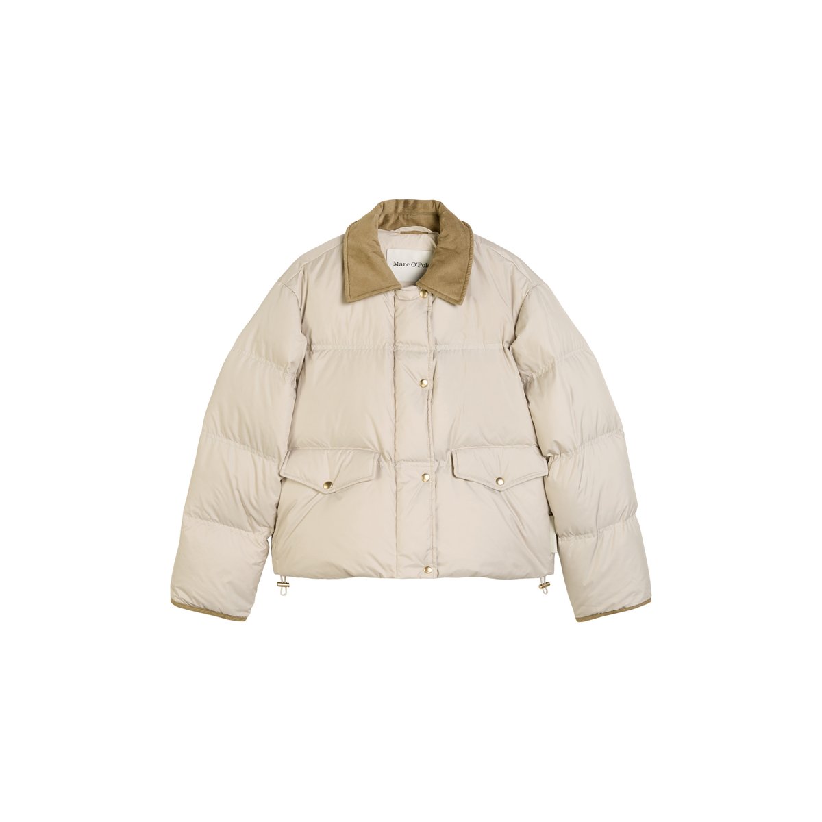 Doudoune bouffante regular style barnjacket en polyester recyclé beige, MARC O'POLO