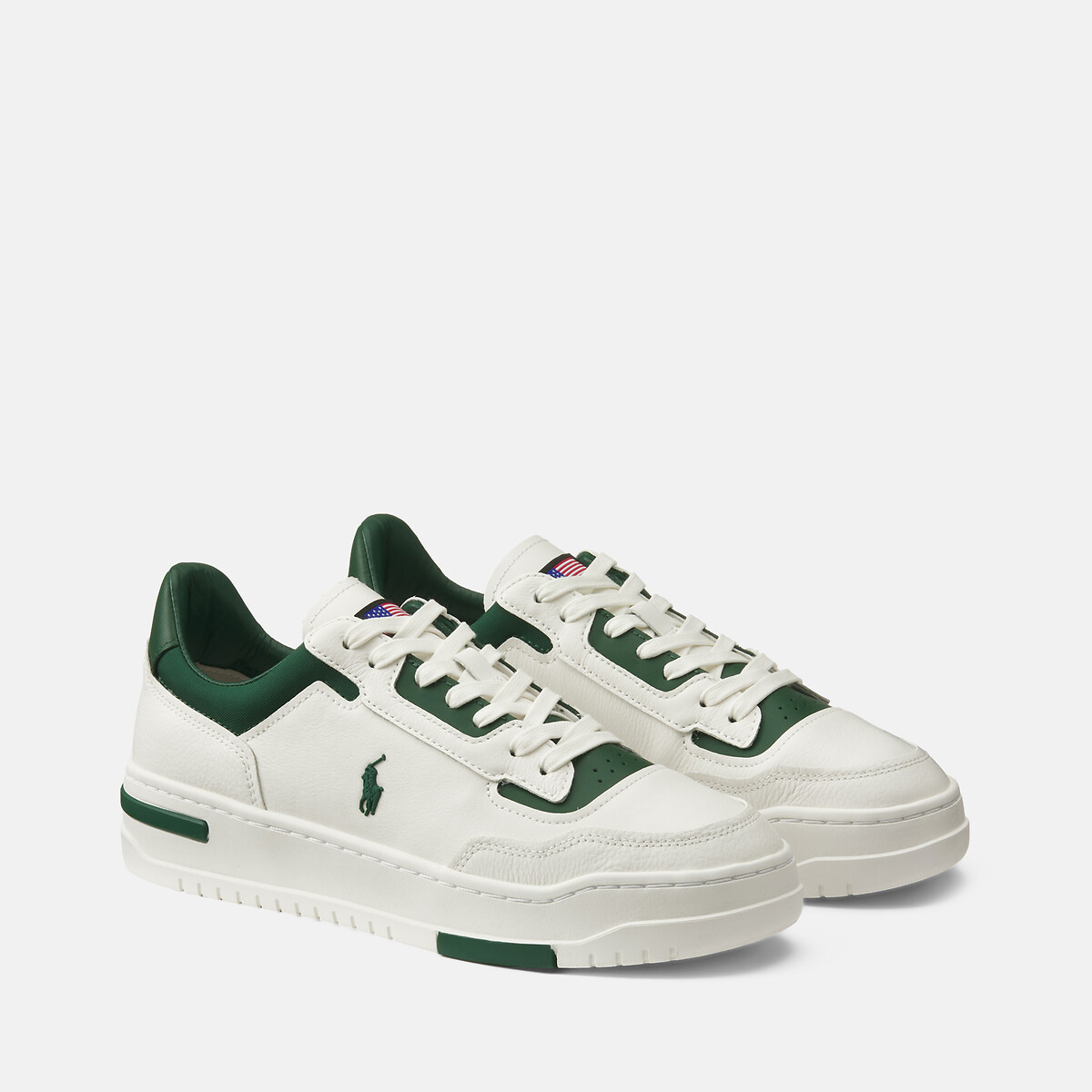 Baskets Kenmare blanc/vert, POLO RALPH LAUREN