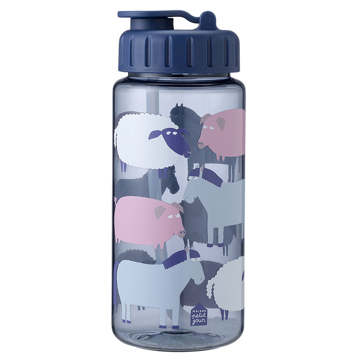 Gourde LA FERME bleu, PETIT JOUR