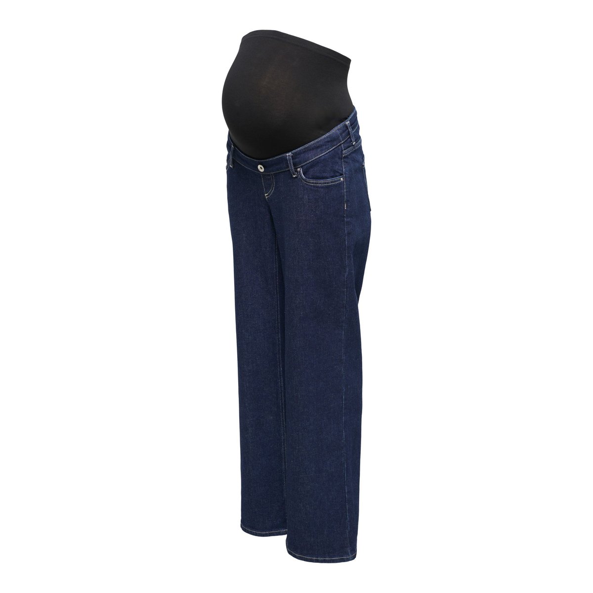 Jean À Jambe Large dark blue denim 1, ONLY